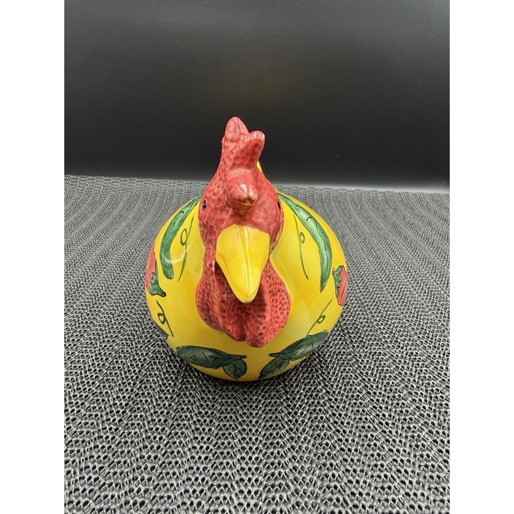 Vintage Ceramic Chili Pepper Rooster Figurine CBK, LTD 1999